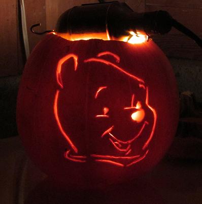 Pooh Bear Jack-O-Lantern